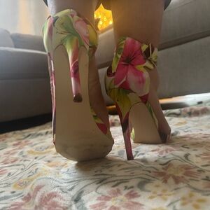 Floral High Heels